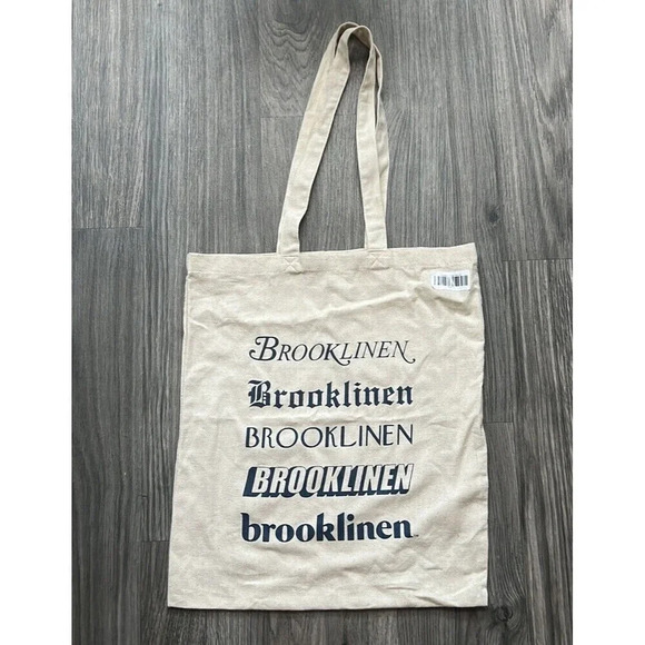 The Cotton Tan Tote Bag By Brooklinen NWT - Picture 2 of 6